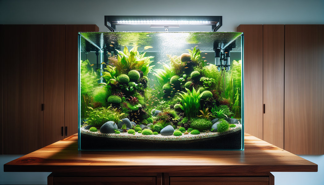 Pflanzenpflege: Beschneiden, Düngen, Algenkontrolle - Aquascaping: Die Kunst des Unterwasser-Gärtnerns in deinem Wohnzimmer
